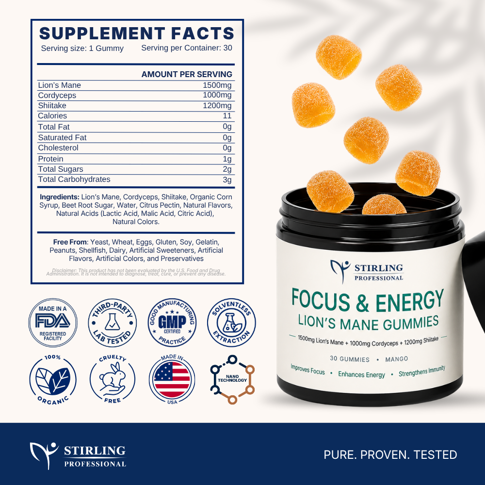 Focus & Energy Gummies | Lion's Mane