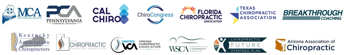 Proud partners and sponsors: state and national chiropractic associations