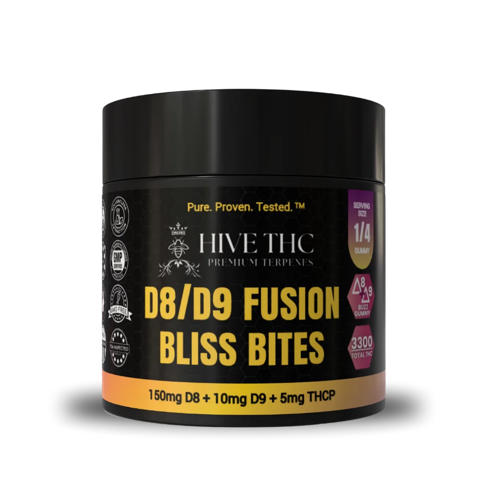 D8/D9 Fusion Gummies | 165mg - Strawberry image