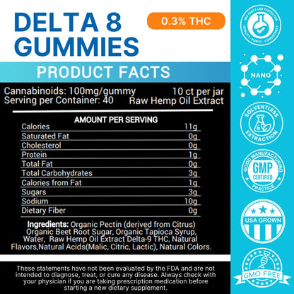 D8 Gummies | 100mg image 4