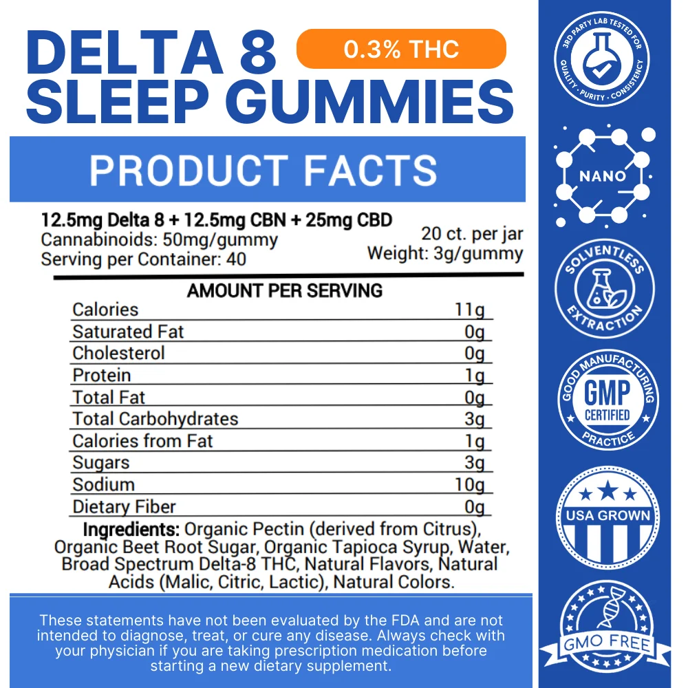 D8 Sleep Gummies - Image 5