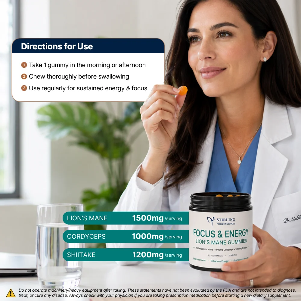Focus & Energy Gummies | Lion's Mane - Image 5