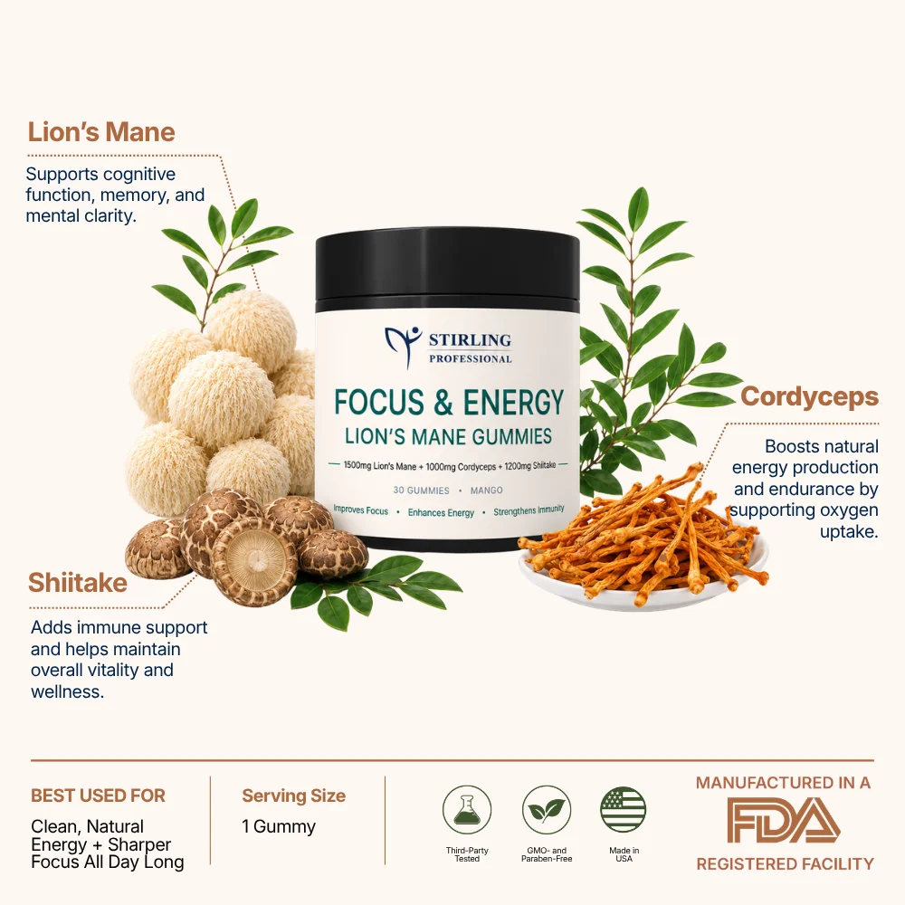 Focus & Energy Gummies | Lion's Mane - Image 2