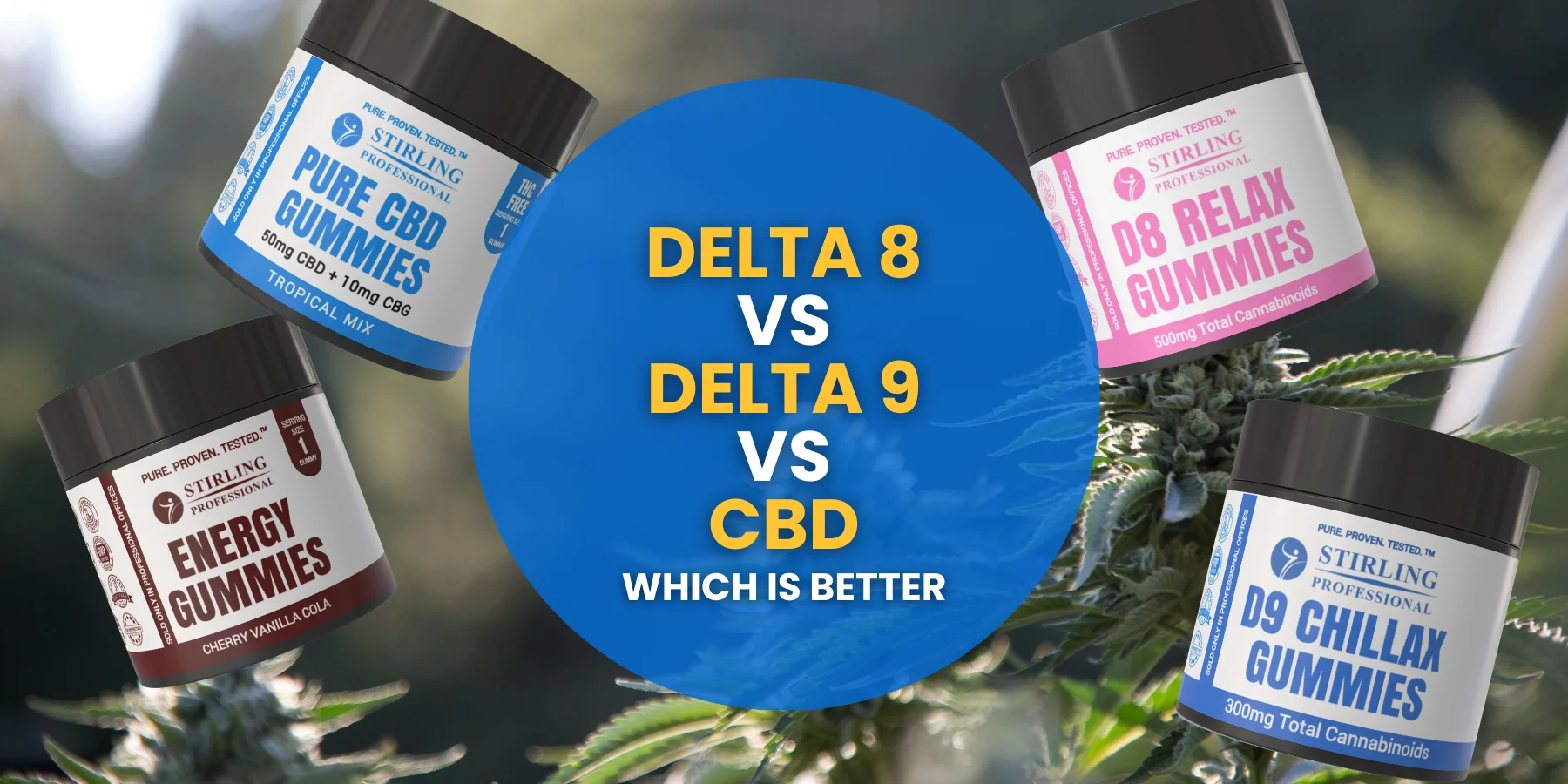 What is the Difference Between Delta 8, Delta 9 and CBD?