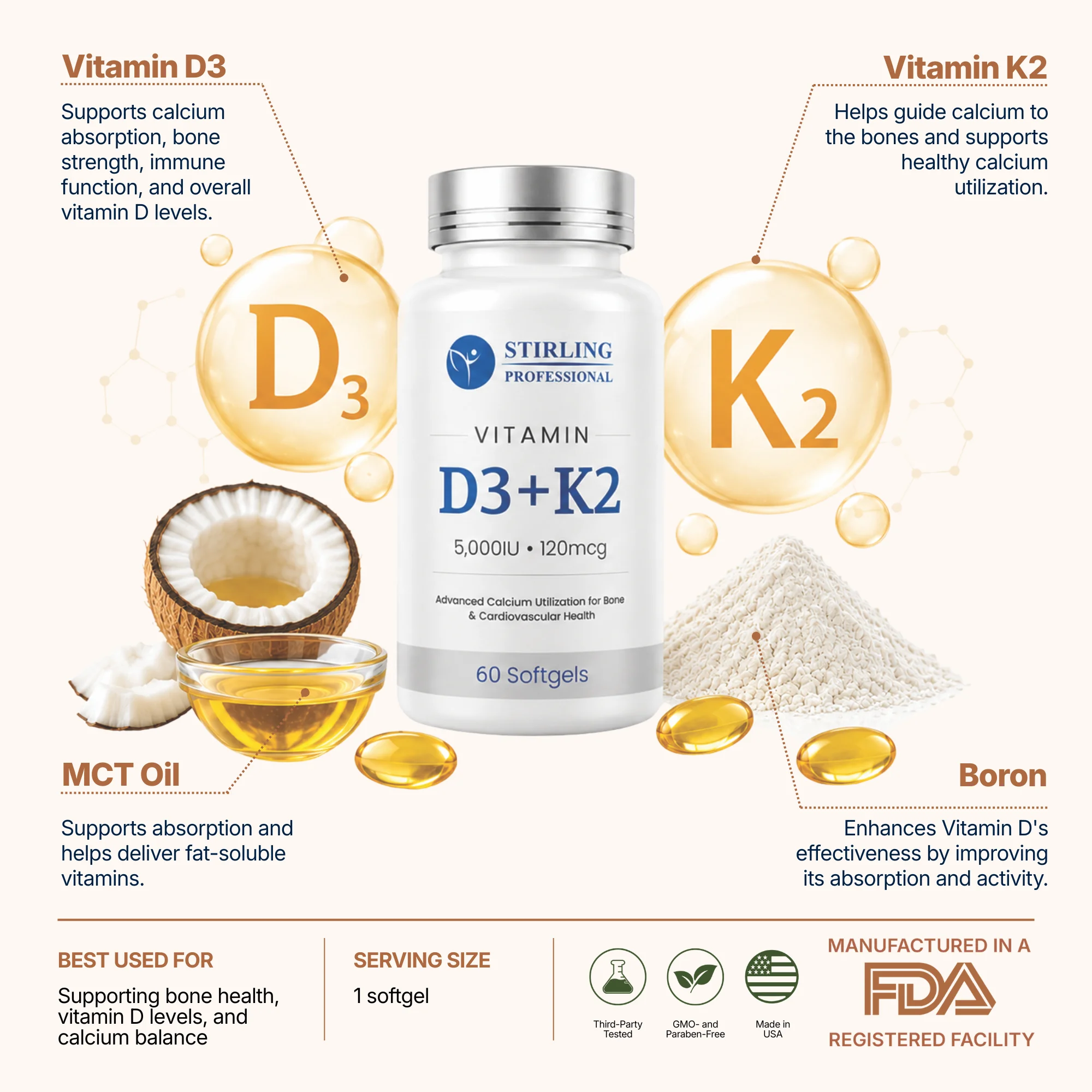 Vitamin D3 + K2 - Image 2